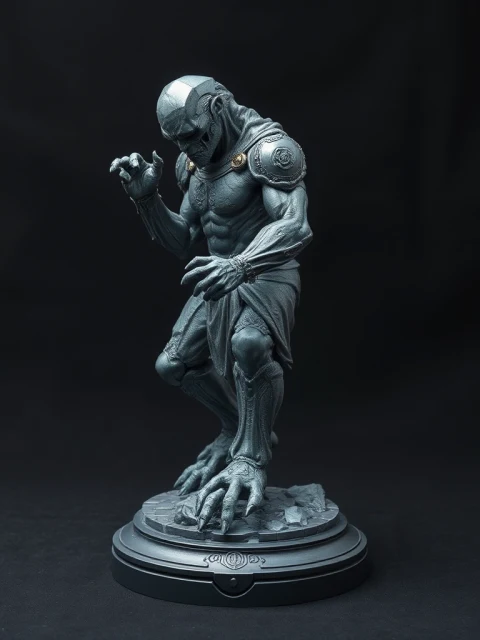 Голем Змеиного Круга Киберпанк — коллекционная 3D-фигурка