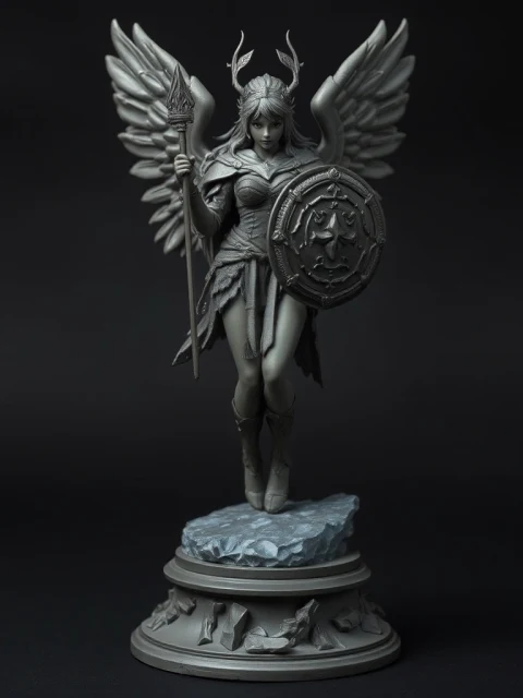 Валькирия Кровавой Луны Аниме — коллекционная 3D-фигурка