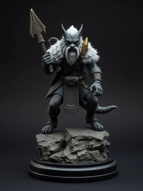 Воин Тихого Убийства Нео-нуар — коллекционная 3D-фигурка