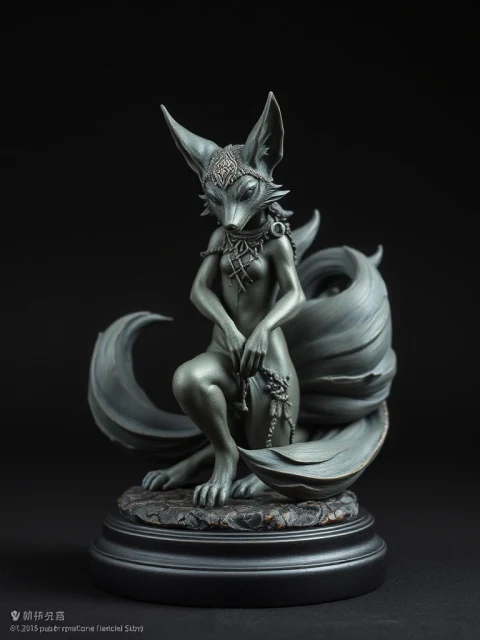 Кицунэ Железной Клятвы Постапокалипсис — коллекционная 3D-фигурка