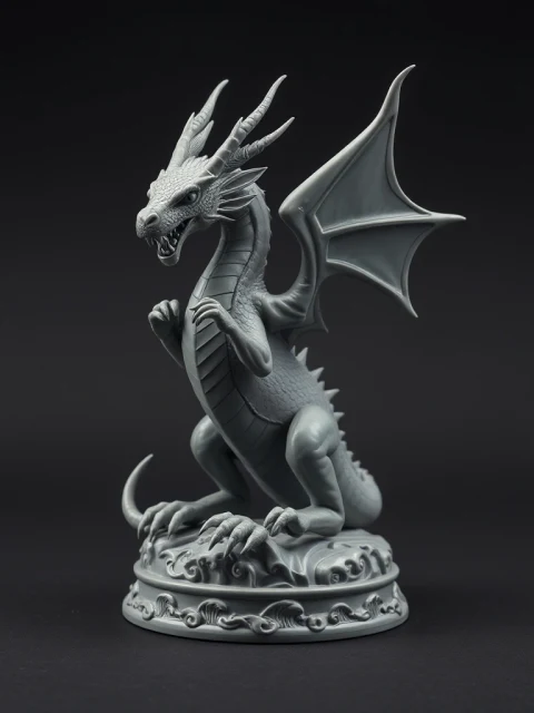 Дракон Холодного Расчёта Стимпанк — коллекционная 3D-фигурка