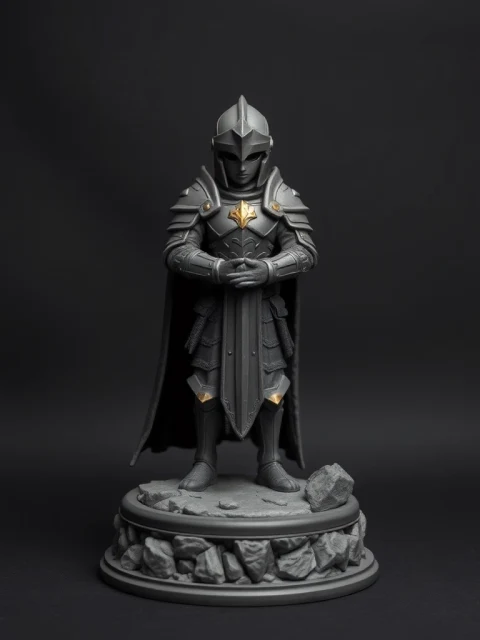 Паладин Громового Шага Аниме — коллекционная 3D-фигурка