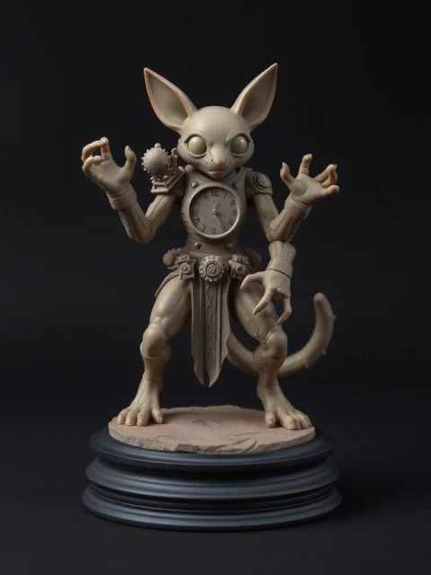 Хранитель Стеклянного Взгляда Нео-нуар — коллекционная 3D-фигурка