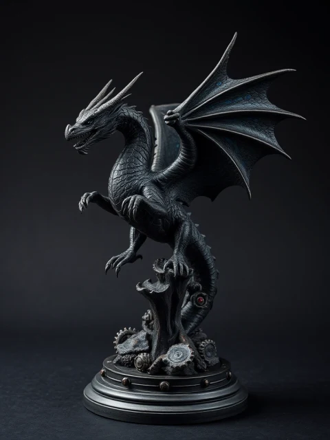 Дракон Огненного Клейма Тёмное фэнтези — коллекционная 3D-фигурка
