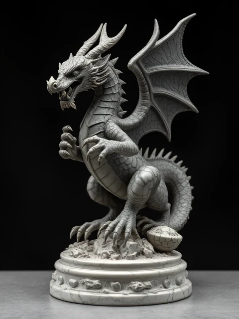 Дракон Звёздного Пепла Реализм — коллекционная 3D-фигурка