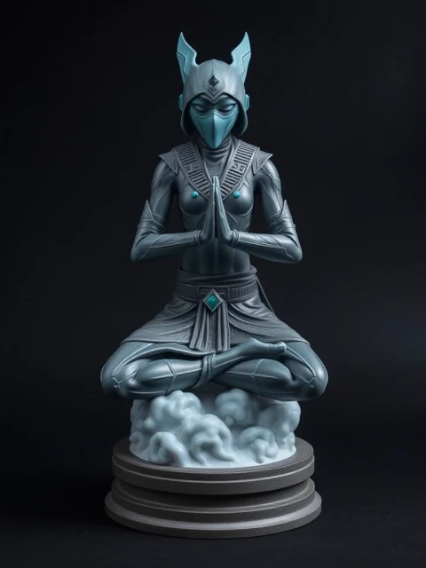 Ниндзя Неонового Пламени Постапокалипсис — коллекционная 3D-фигурка