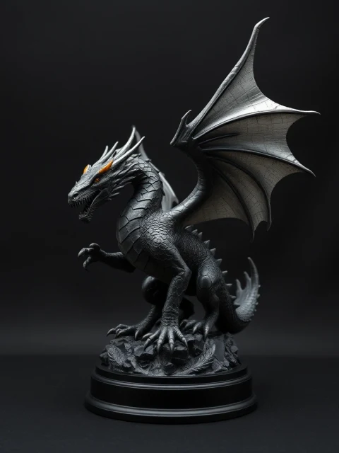 Дракон Полуночного Часа Фэнтези — коллекционная 3D-фигурка