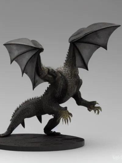 Дракон Изумрудного Свода Киберпанк — коллекционная 3D-фигурка