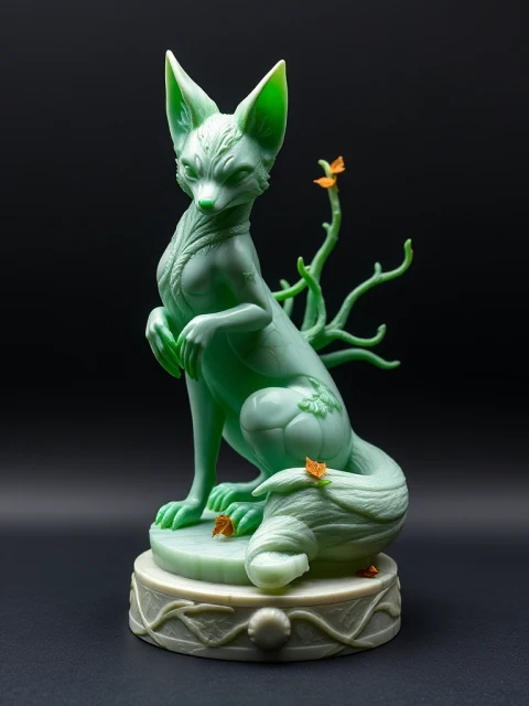 Кицунэ Огненного Клейма Готика — коллекционная 3D-фигурка