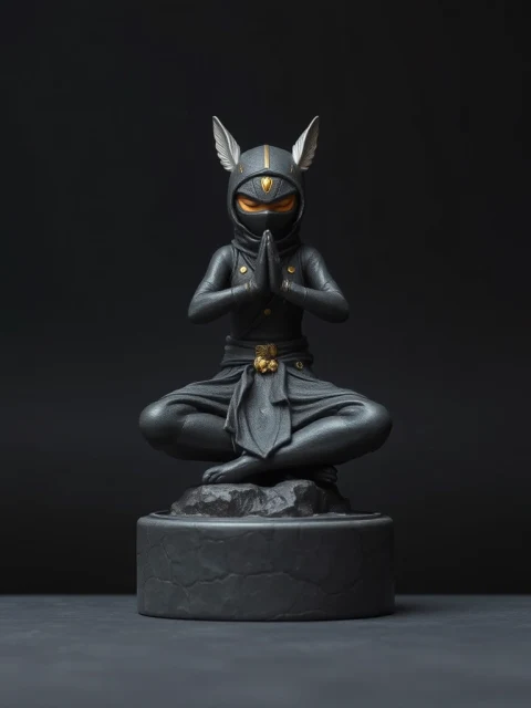 Ниндзя Дикого Севера Киберпанк — коллекционная 3D-фигурка