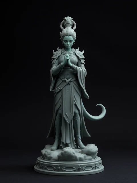 Жрица Изумрудного Свода Мифология — коллекционная 3D-фигурка