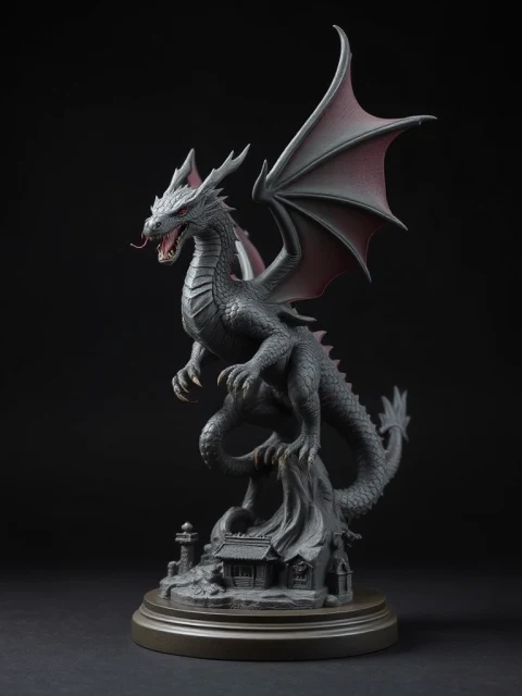 Дракон Сломанных Звёзд Аниме — коллекционная 3D-фигурка