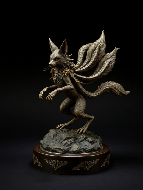 Кицунэ Дымного Ковчега Постапокалипсис — коллекционная 3D-фигурка