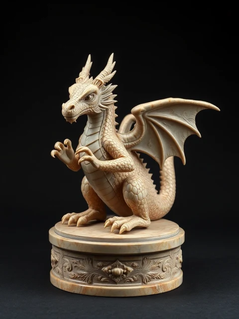 Дракон Грозового Кровообращения Барокко — коллекционная 3D-фигурка