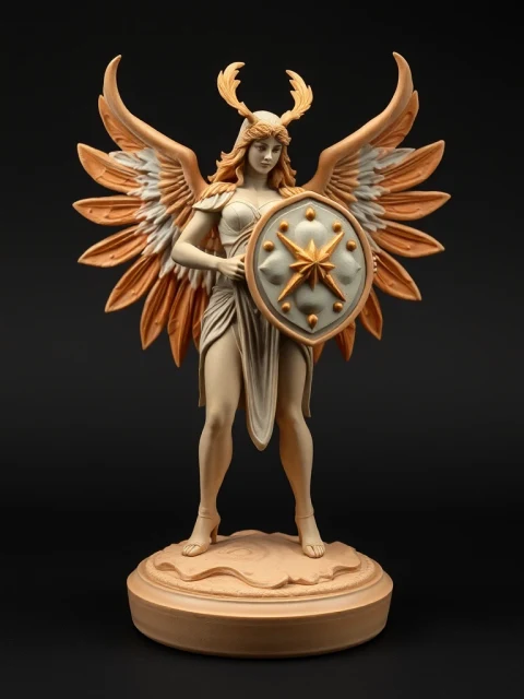 Валькирия Космической Бездны Мифология — коллекционная 3D-фигурка