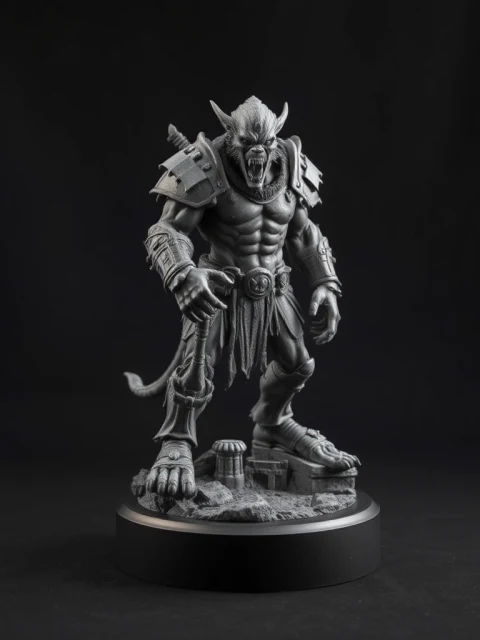 Берсерк Космической Бездны Фэнтези — коллекционная 3D-фигурка