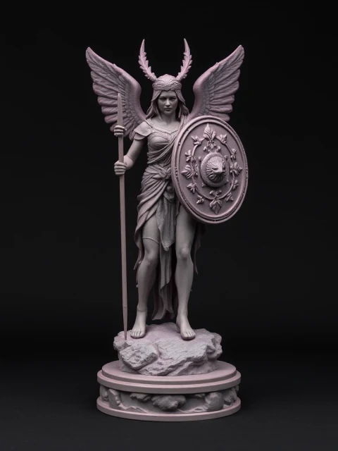 Валькирия Огненного Клейма Этно-фэнтези — коллекционная 3D-фигурка
