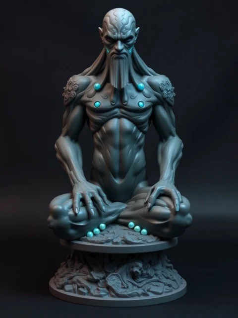 Титан Немой Пустоты Сай-фай — коллекционная 3D-фигурка
