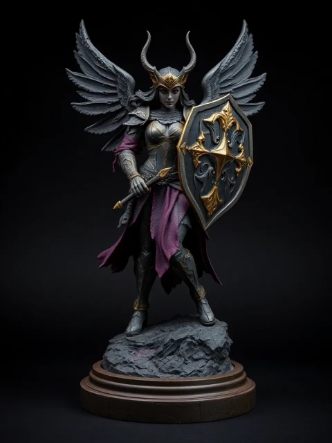 Валькирия Алмазного Взора Аниме — коллекционная 3D-фигурка