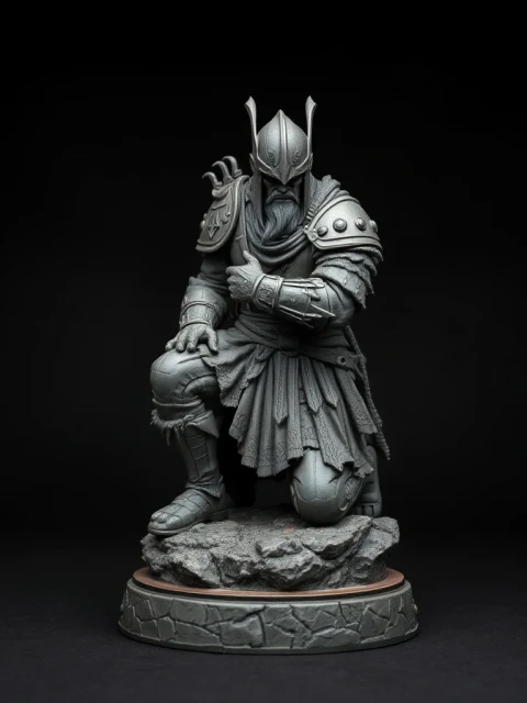 Воин Громового Шага Фэнтези — коллекционная 3D-фигурка