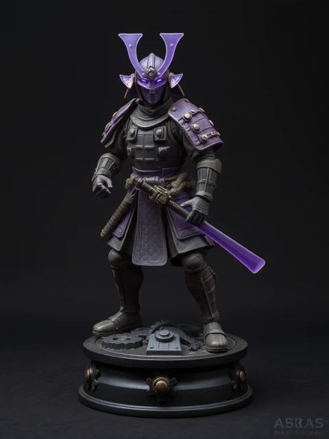 Самурай Громового Шага Стимпанк — коллекционная 3D-фигурка