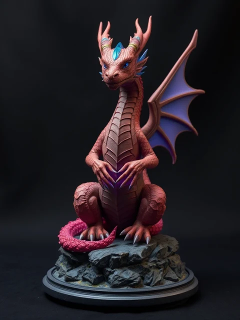 Дракон Полуночного Часа Сай-фай — коллекционная 3D-фигурка