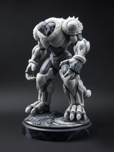 Титан Хрустальной Бури Аниме — коллекционная 3D-фигурка
