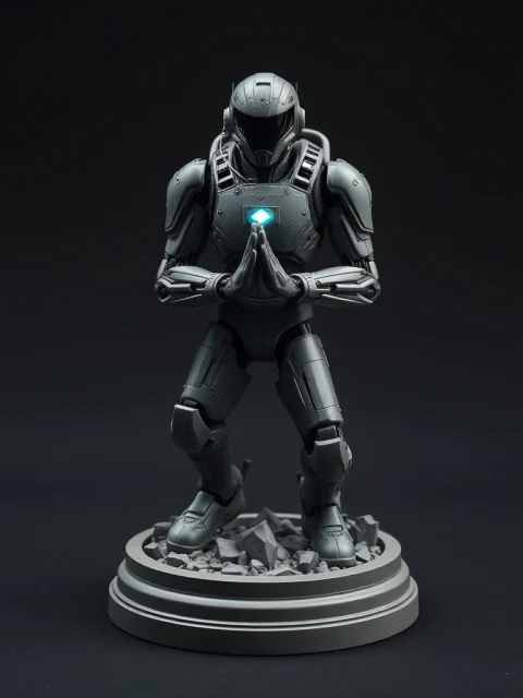 Меха-пилот Рубинового Сердца Мифология — коллекционная 3D-фигурка